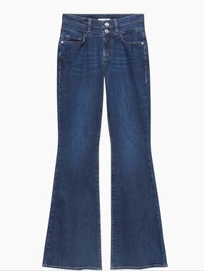 EUC- Frame Women’s Double Waistband High Waist Flare Jeans- Sz 28